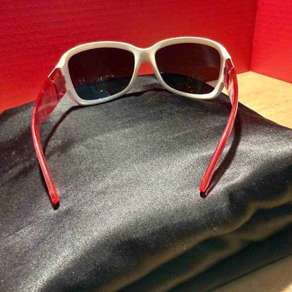 Vintage Suncloud Runway Pink White Frame Sunglasses - Picture 3 of 12